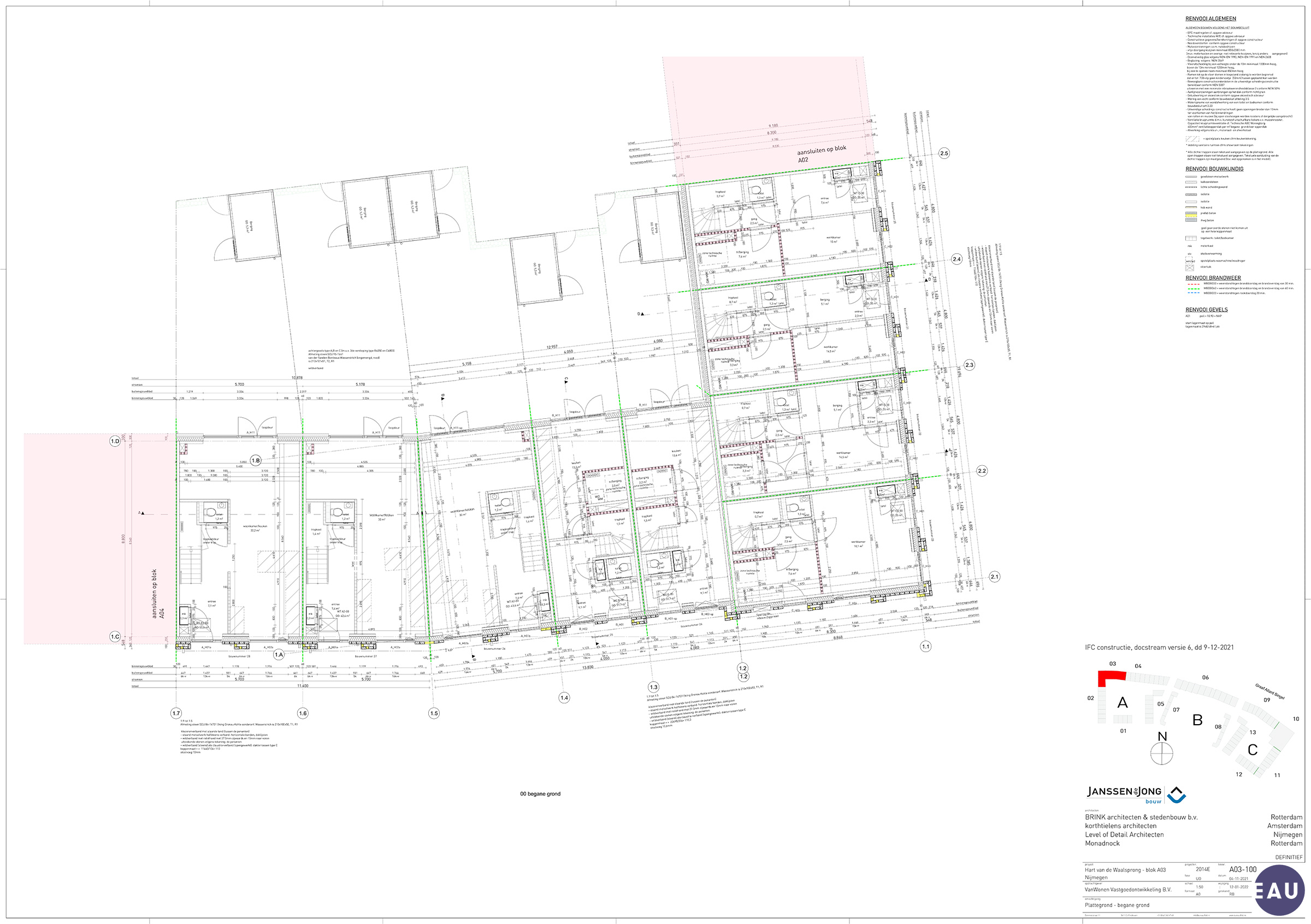 Plattegrond Hart van de Waalsprong