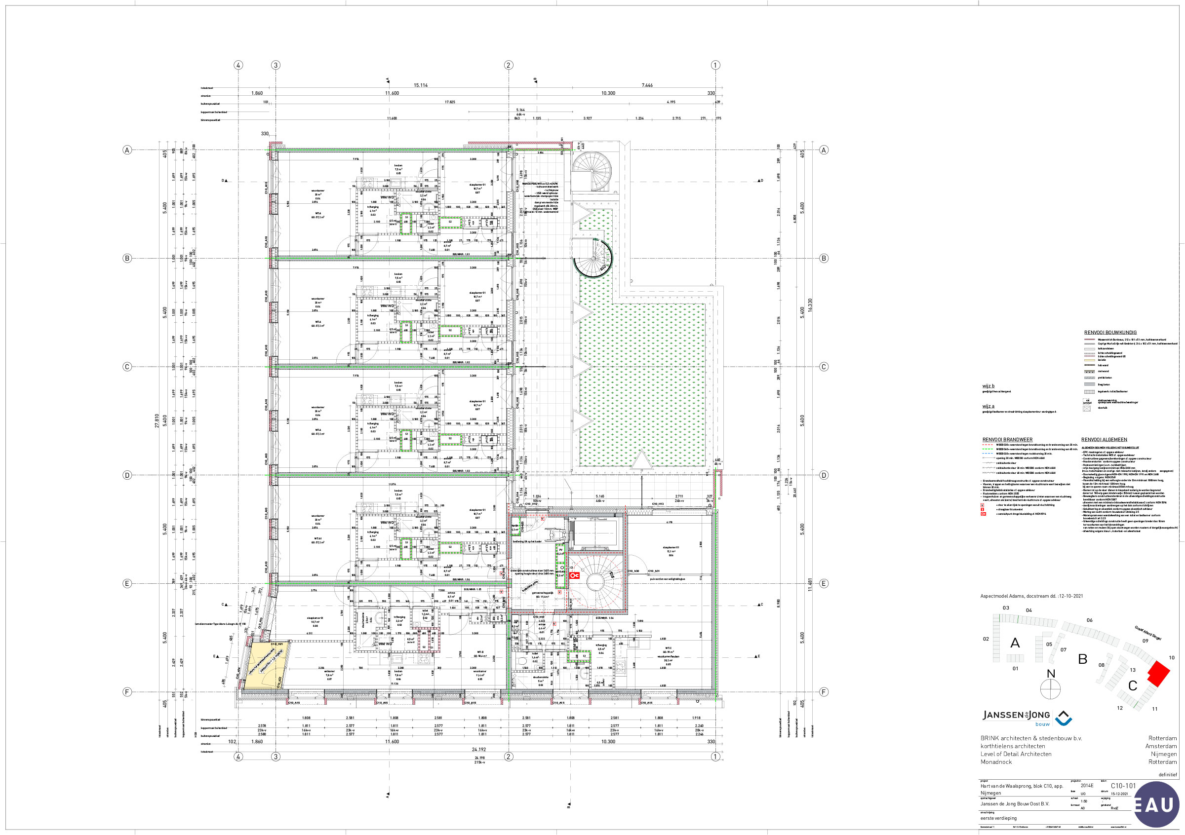 Plattegrond Hart van de Waalsprong