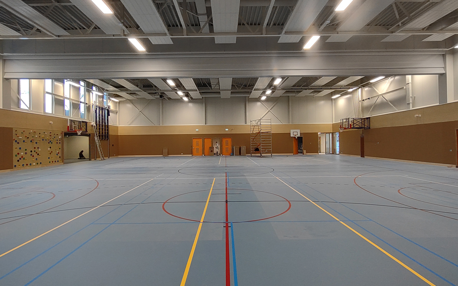 Sporthal Rijen bouwfoto