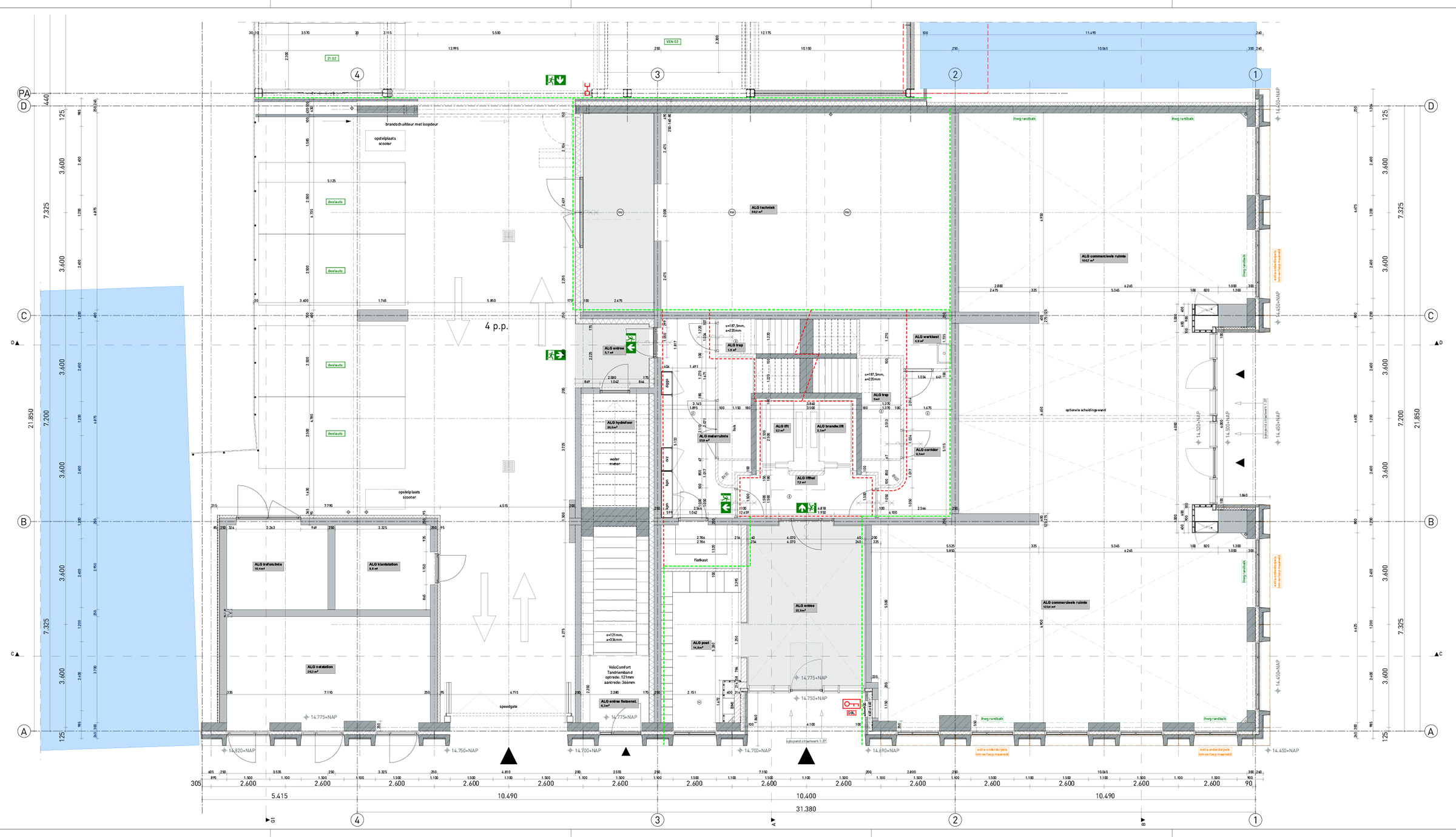 De Bankier, plattegrond BG