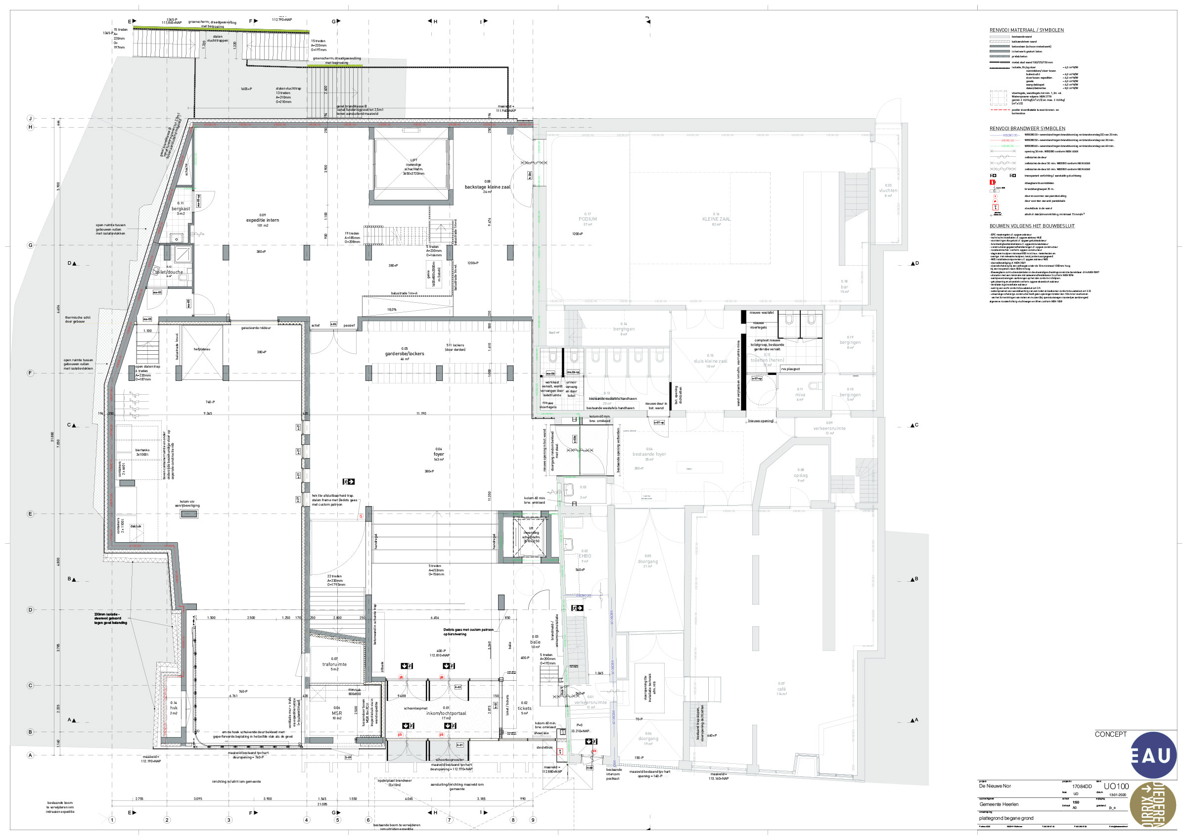 Nieuwe Nor plattegrond Begane Grond