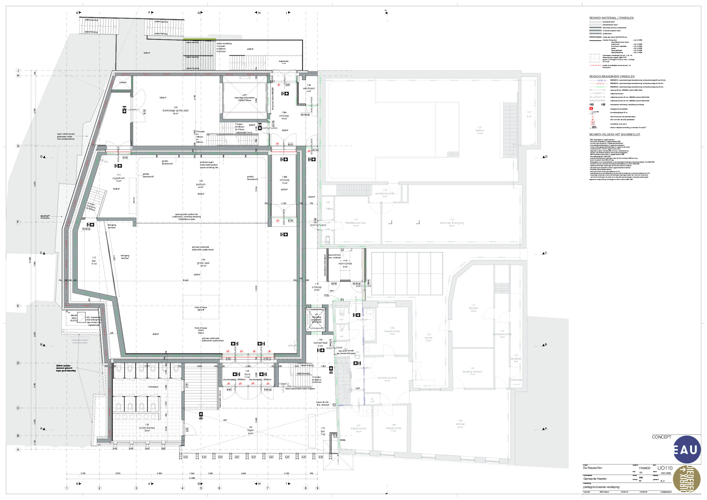 Nieuwe Nor plattegrond Eerste Etage